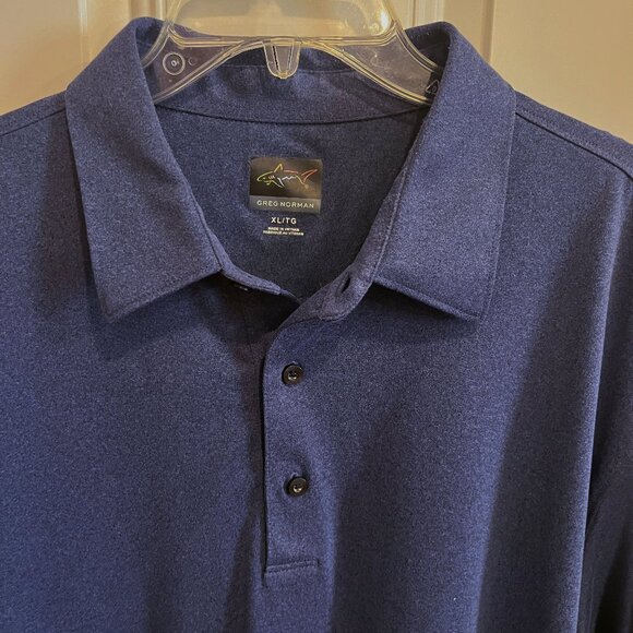 Greg Norman Long Sleeve Golf Polo. Men's Size XL Blue 3 button collared - Picture 3 of 11